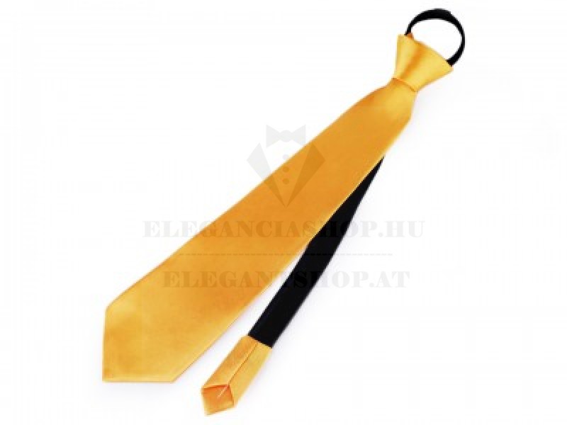 Szatén állítható nyakkendő - Aranysárga