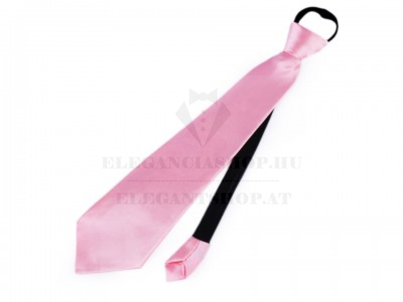 Szatén állítható nyakkendő - Rózsaszín