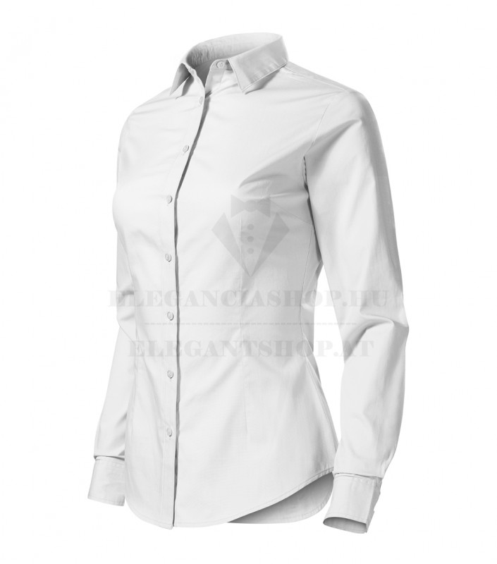   Női puplin ing hosszúujjú - Fehér Női ing,póló,pulóver