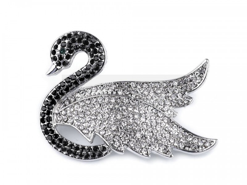 Bross hattyú csiszolt kövekkel Kitűzők, Brossok Bross hattyú csiszolt kövekkel Kitűzők, Brossok