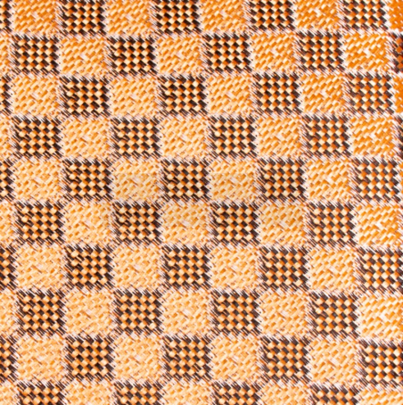    Prémium slim nyakkendő - Aranysárga kockás