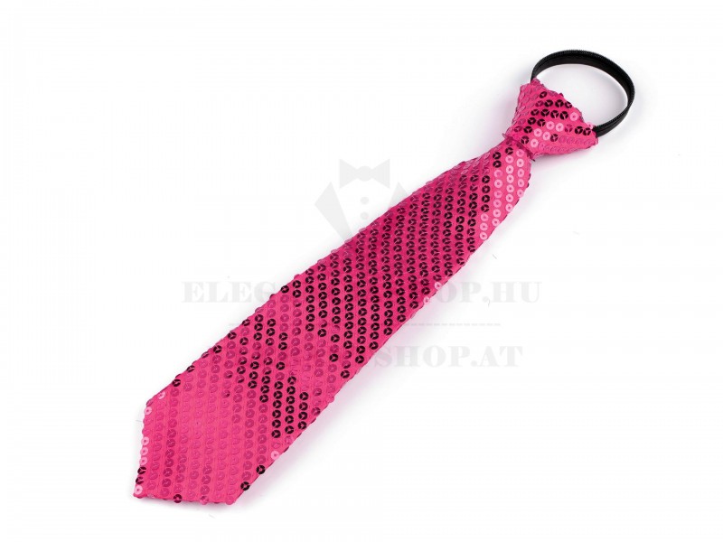   Nyakkendő flitterekkel - Pink Party,figurás nyakkendő