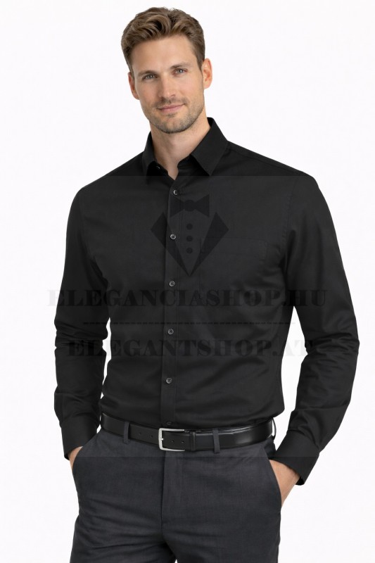 Newsmen h.u slim ing - Fekete Hosszúujjú ing Newsmen h.u slim ing - Fekete Hosszúujjú ing