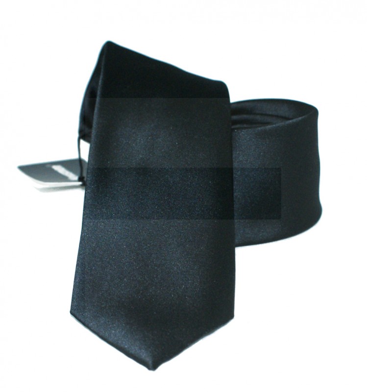    Newsmen gyerek nyakkendő - Fekete szatén Gyerek nyakkendők