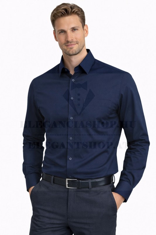             Newsmen h.u slim ing - Sötétkék Akciós ing