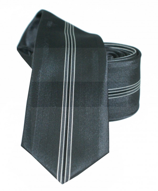                NM slim nyakkendő - Fekete csíkos Csíkos nyakkendő