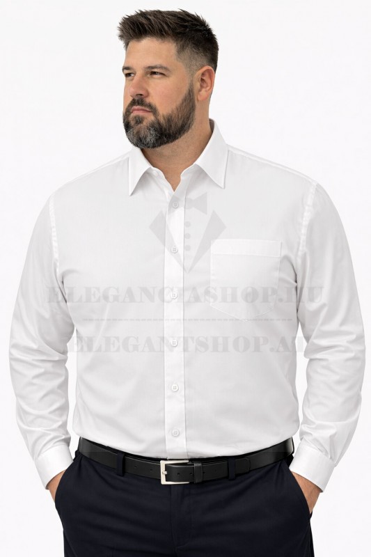 Goldenland extra hosszúujjú ing - Fehér Extra méret