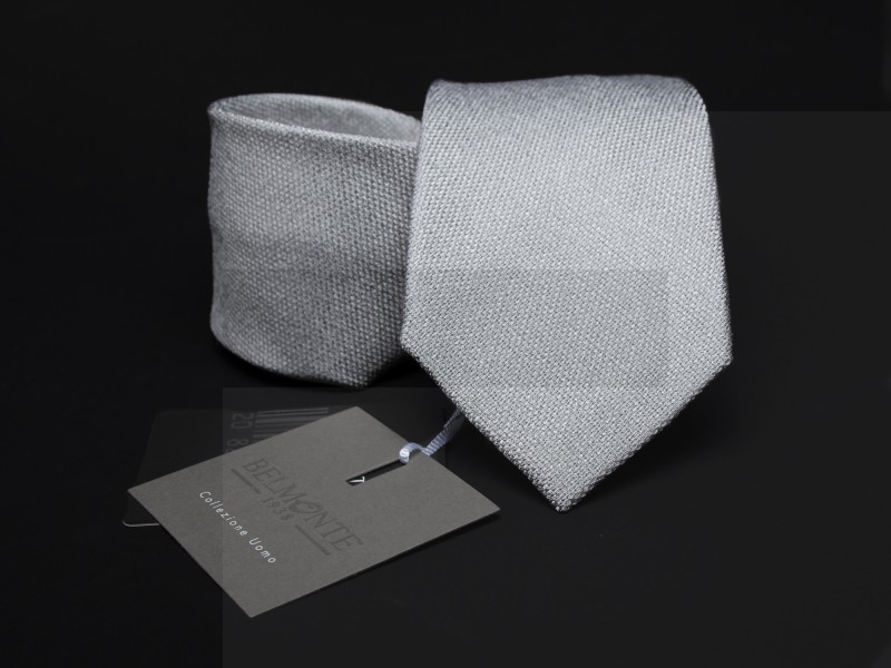 Prémium selyem nyakkendő - Halványszürke Selyem nyakkendők