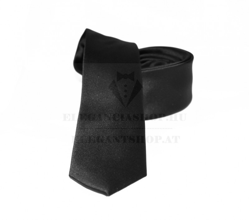                                       NM slim szatén nyakkendő - Fekete