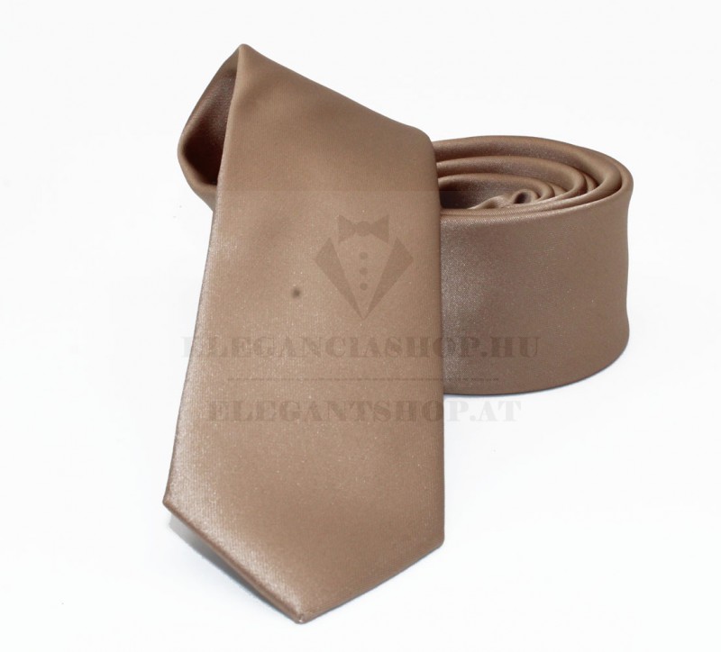                  NM slim szatén nyakkendő - Aranybarna