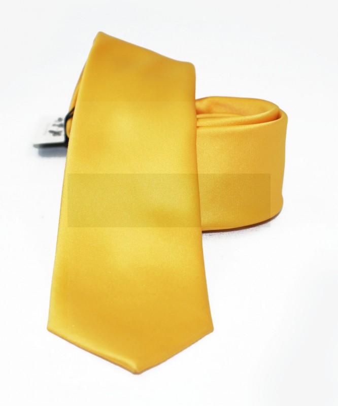                  NM slim szatén nyakkendő - Napsárga