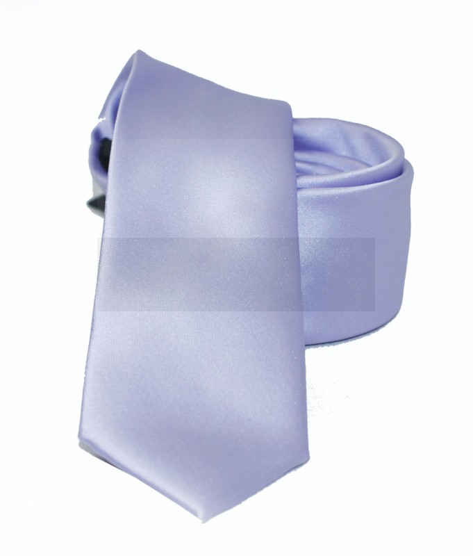                  NM slim szatén nyakkendő - Halványlila