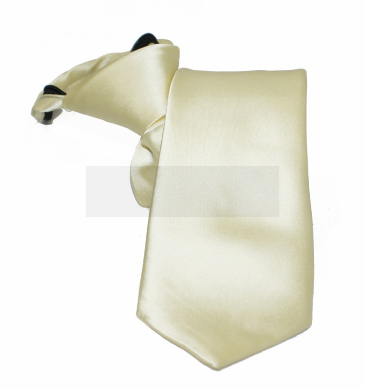   NM Állítható szatén gyerek/női nyakkendő - Világosarany Gyerek nyakkendők