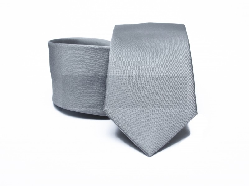 Prémium selyem nyakkendő - Világosszürke Selyem nyakkendők