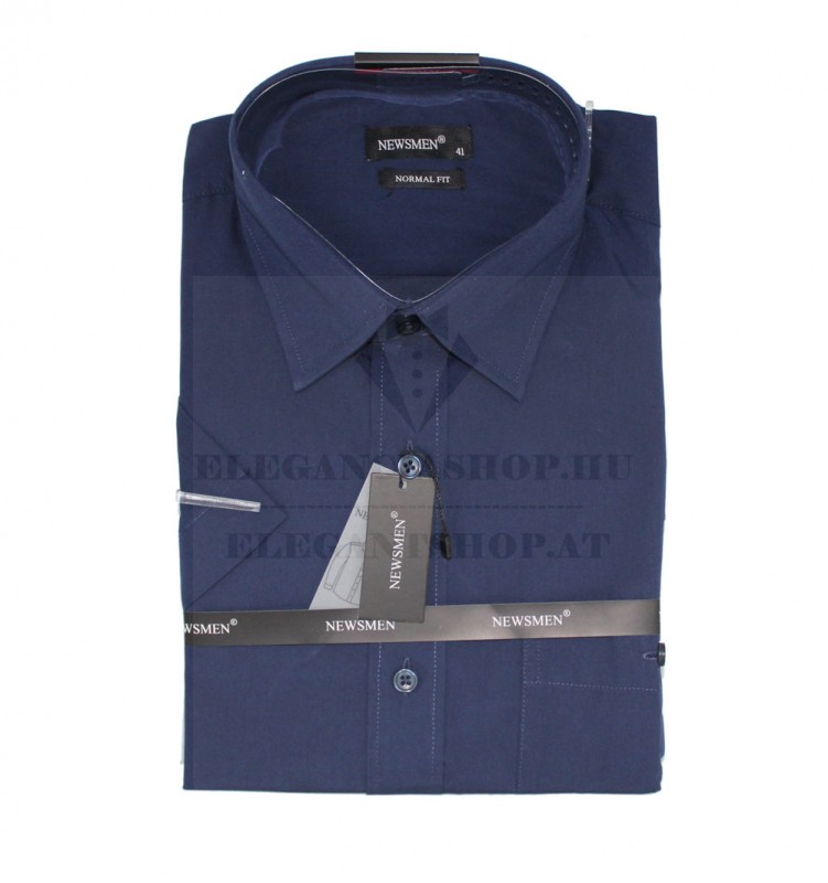 Newsmen r.u normál fit ing - Sötétkék                  Newsmen r.u normál fit ing - Sötétkék