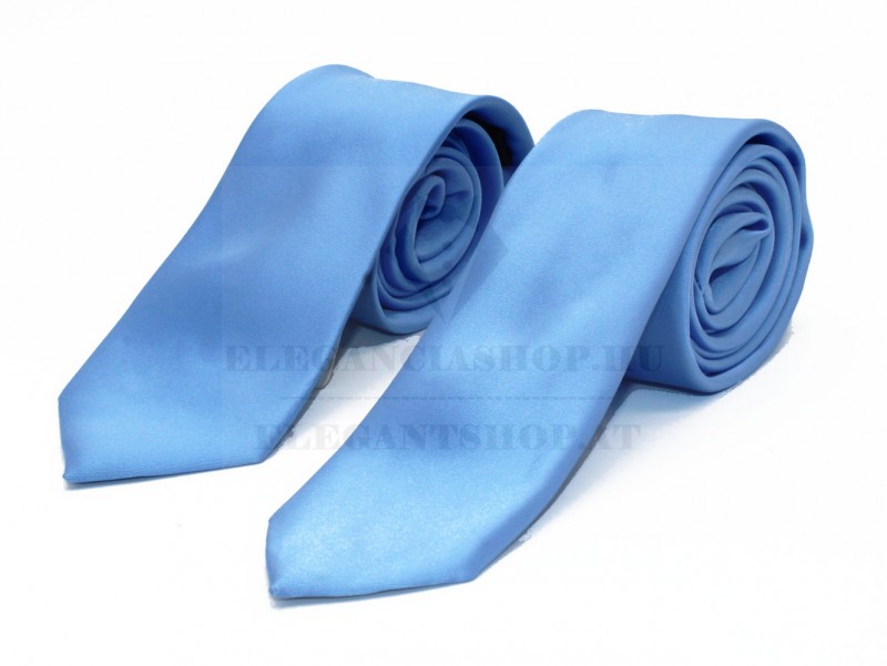      NM apa-fia slim nyakkendő szett - Égszínkék Apa-fia szett