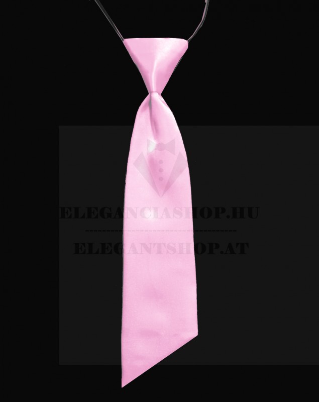            Női szatén gumis nyakkendő - Rózsaszín