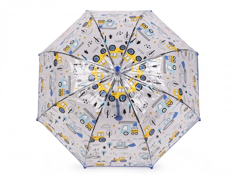 Átlátszó fiú esernyő - Autó Gyerek esernyő, esőkabát