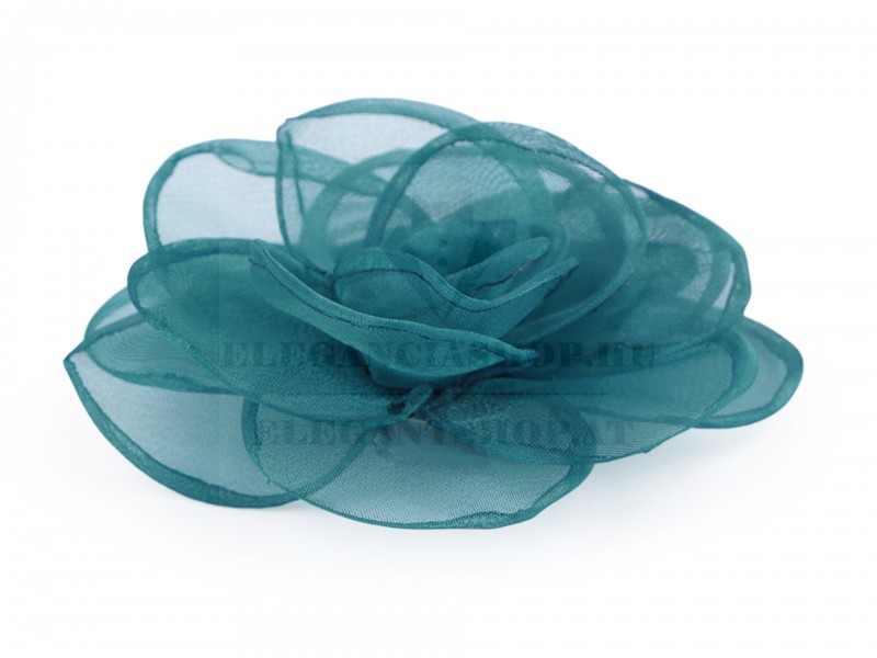 Bross organza virág Ékszer, hajdísz