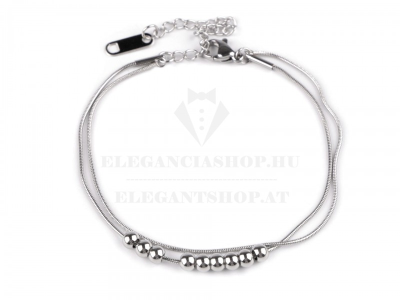 Dupla karkötő rozsdamentes acél Ékszer, hajdísz Dupla karkötő rozsdamentes acél Ékszer, hajdísz