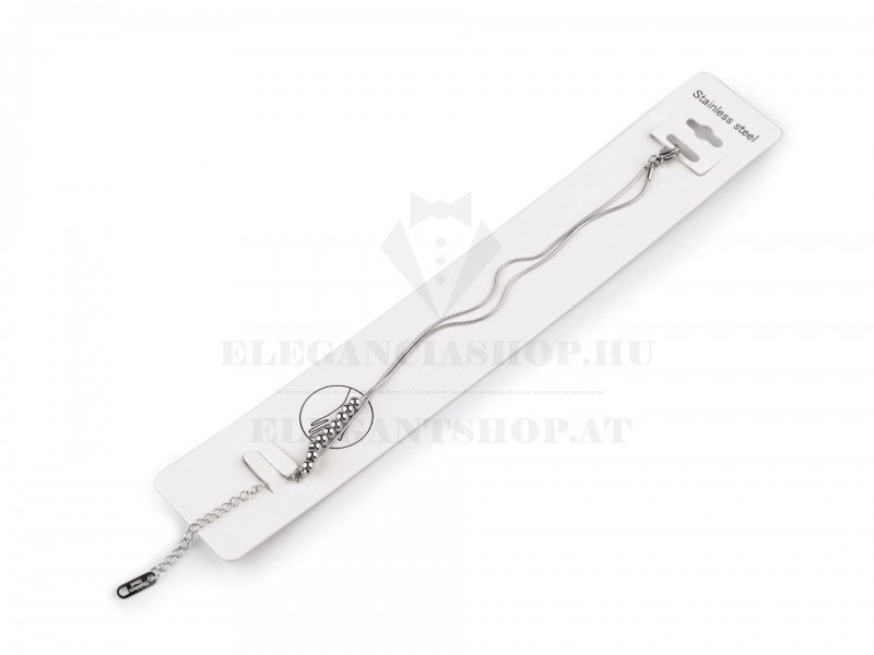 Dupla karkötő rozsdamentes acél Ékszer, hajdísz Dupla karkötő rozsdamentes acél Ékszer, hajdísz