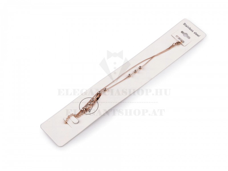 Dupla karkötő rozsdamentes acél Ékszer, hajdísz Dupla karkötő rozsdamentes acél Ékszer, hajdísz