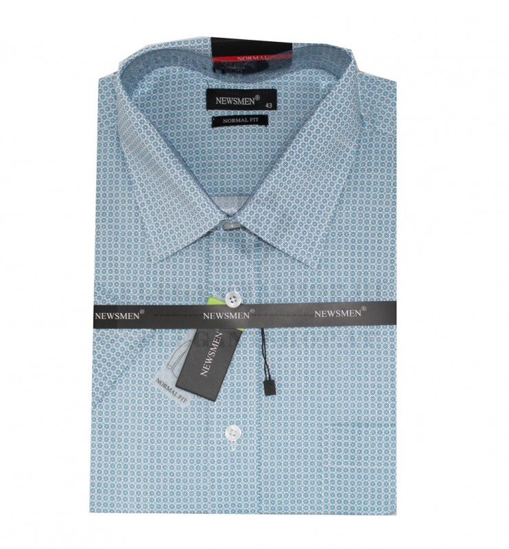 Newsmen elasztikus r.u normál fit ing - Kék mintás Mintás ing Newsmen elasztikus r.u normál fit ing - Kék mintás Mintás ing