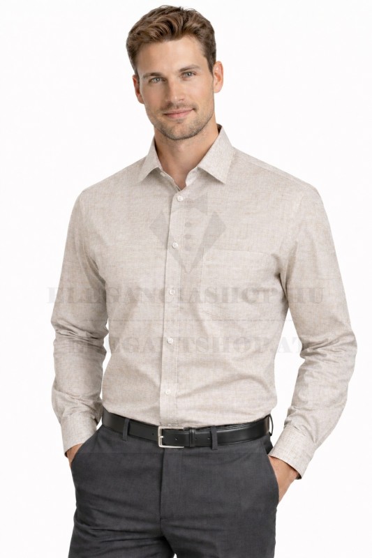                  NM h.u normál len ing - Bézs mintás Normál fazon