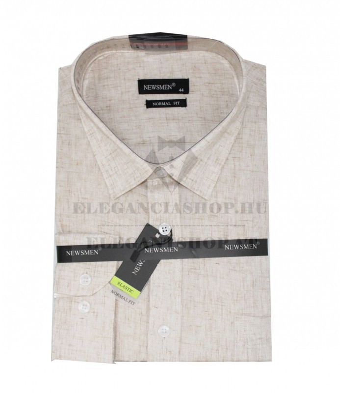                  NM h.u normál len ing - Bézs mintás Normál fazon