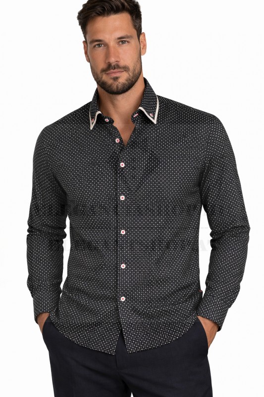             NM h.u slim ing - Fekete-drapp betétes Slim, Smart fazon