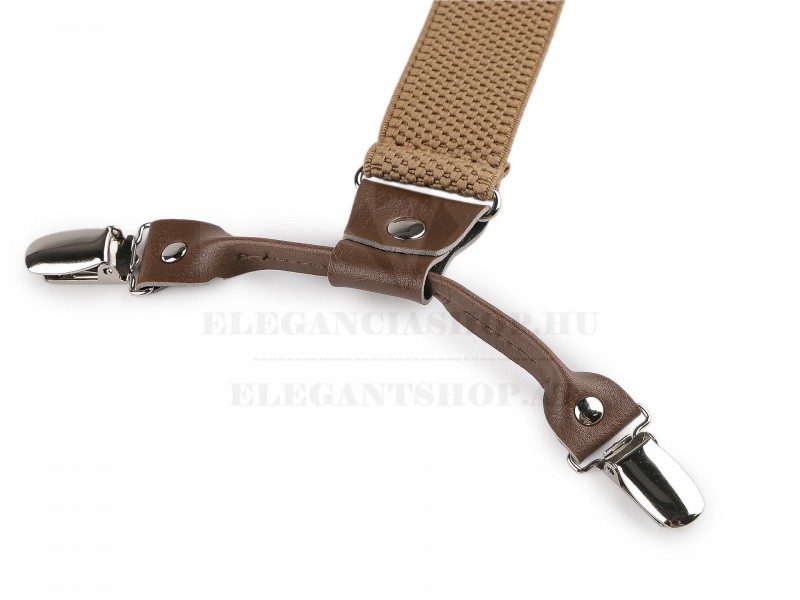 Angelo Bonetti bőr nadrágtartó - Mogyoró