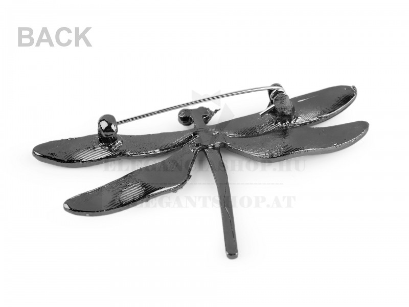 Bross szitakötő kövekkel kitűző Kitűzők, Brossok