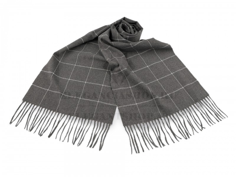 Férfi sál rojtokkal kockás Férfi sál rojtokkal kockás