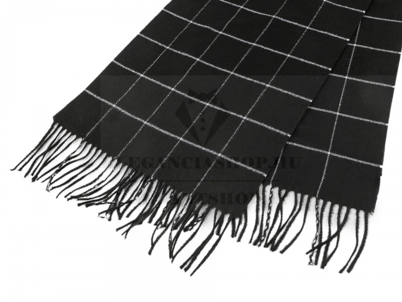 Férfi sál rojtokkal kockás Férfi sál rojtokkal kockás