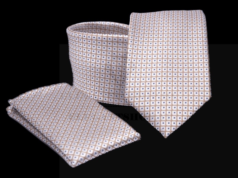 Prémium nyakkendő szett - Bézs    Prémium nyakkendő szett - Bézs