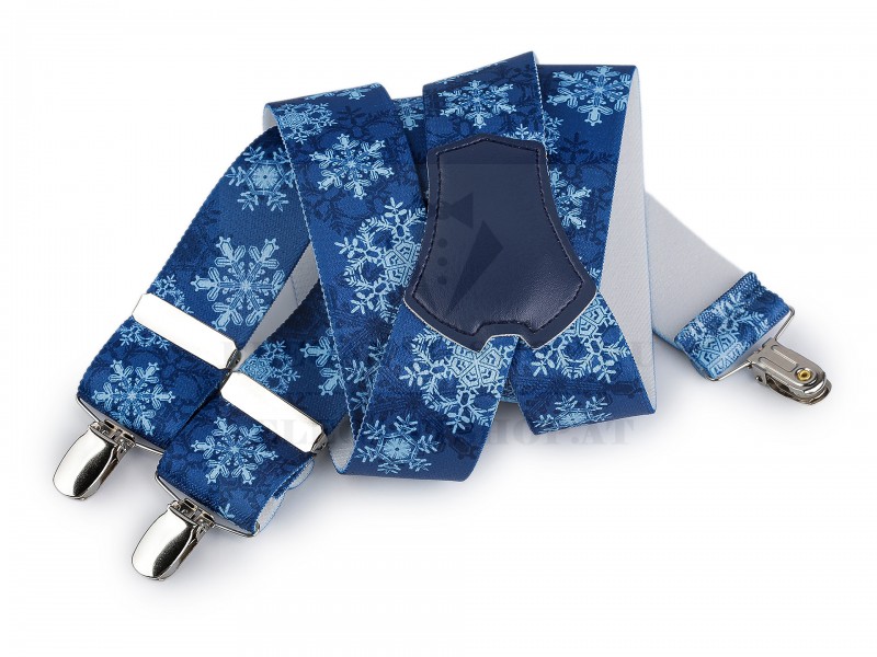                   Karácsonyi nadrágtartó - Kék Férfi nadrágtartó