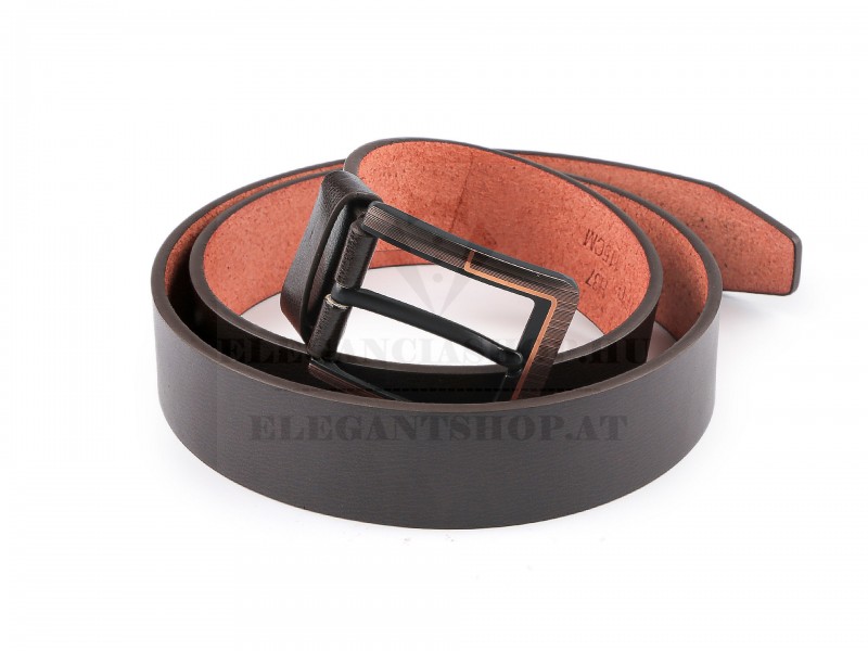                   Férfi bőr öv steppelt - Fekete Férfi öv, ékszer