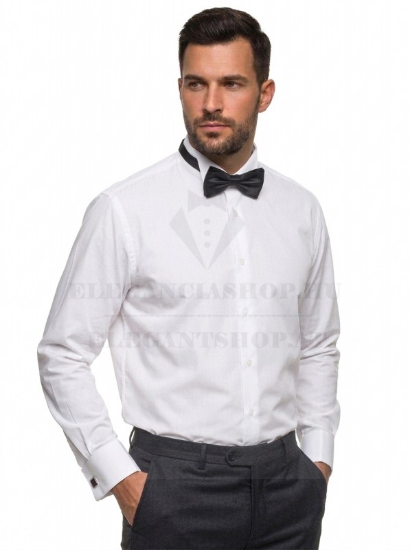 Newsmen elasztikus slim fit szmoking ing - Fehér Hosszúujjú ing Newsmen elasztikus slim fit szmoking ing - Fehér Hosszúujjú ing