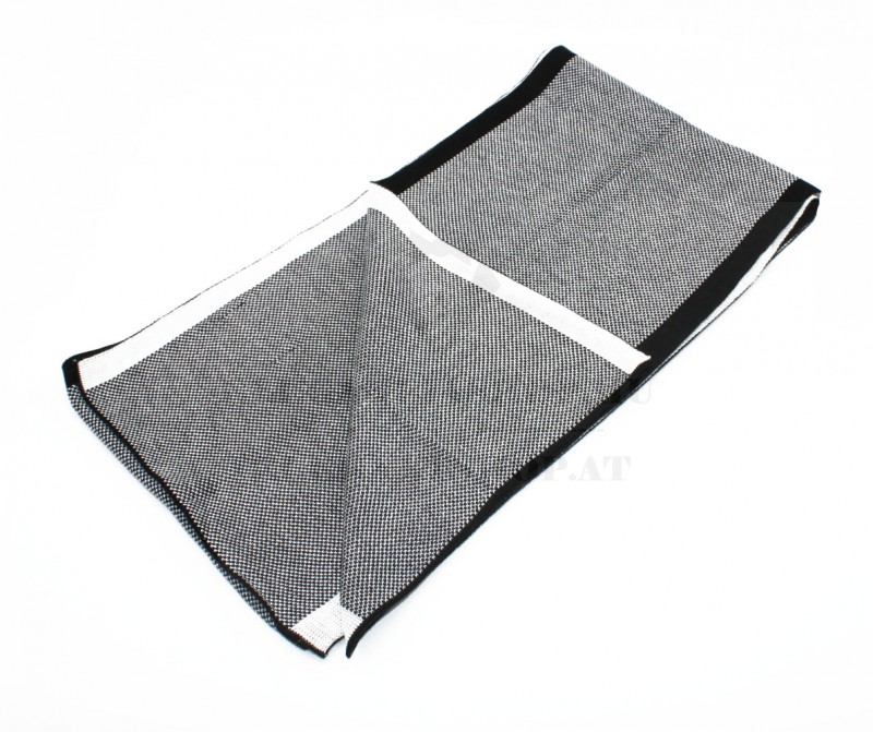   Newsmen kétoldalas kötött sál - Fehér-fekete Férfi kesztyű, sál