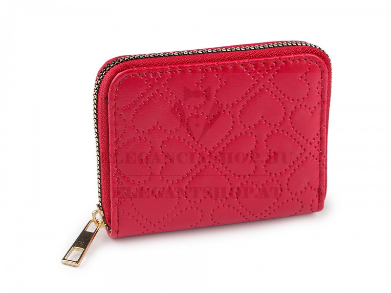                                Női pénztárca szív - 9x11 cm Női táska, pénztárca, öv