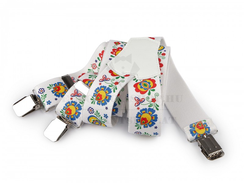 Folklór mintás nadrágtartó