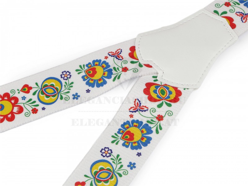 Folklór mintás nadrágtartó