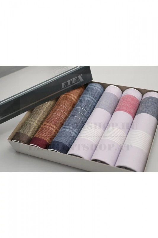 Zsebkendő csomag díszdobozban - 6 db Zsebkendő csomag díszdobozban - 6 db