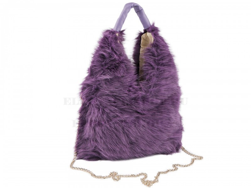 Műszörme kézitáska - 30 x 25 cm