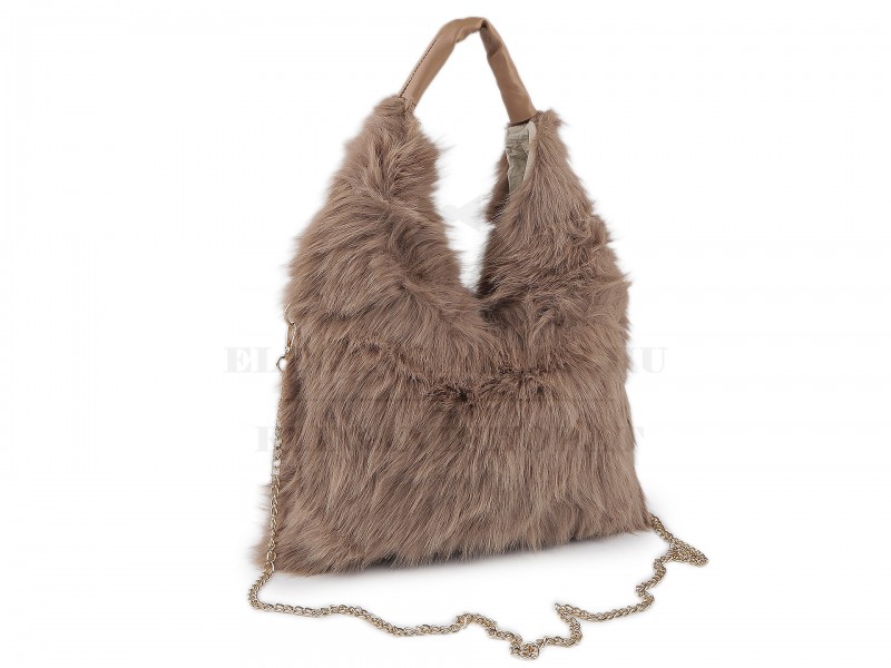 Műszörme kézitáska - 30 x 25 cm