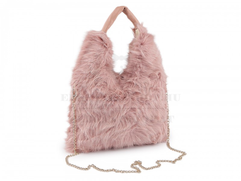 Műszörme kézitáska - 30 x 25 cm