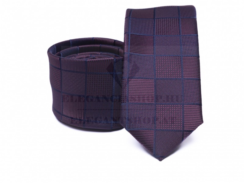 Prémium slim nyakkendő - Lila kockás Prémium slim nyakkendő - Lila kockás
