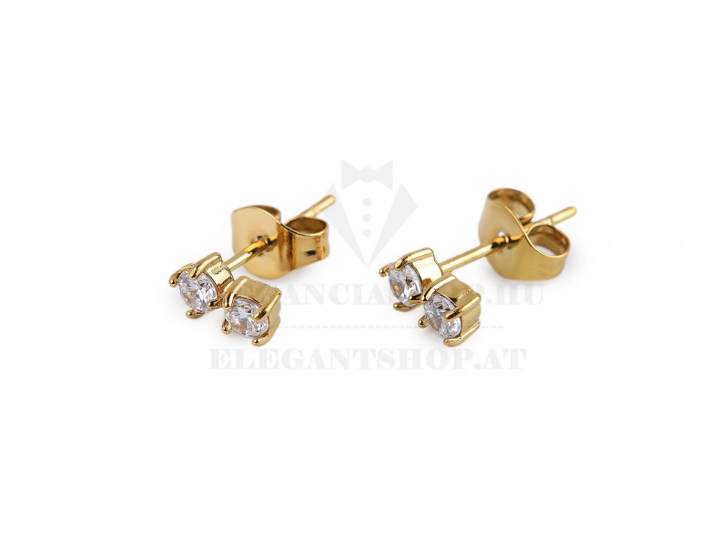 Nemesacél fülbevaló csiszolt kövekkel Nemesacél fülbevaló csiszolt kövekkel