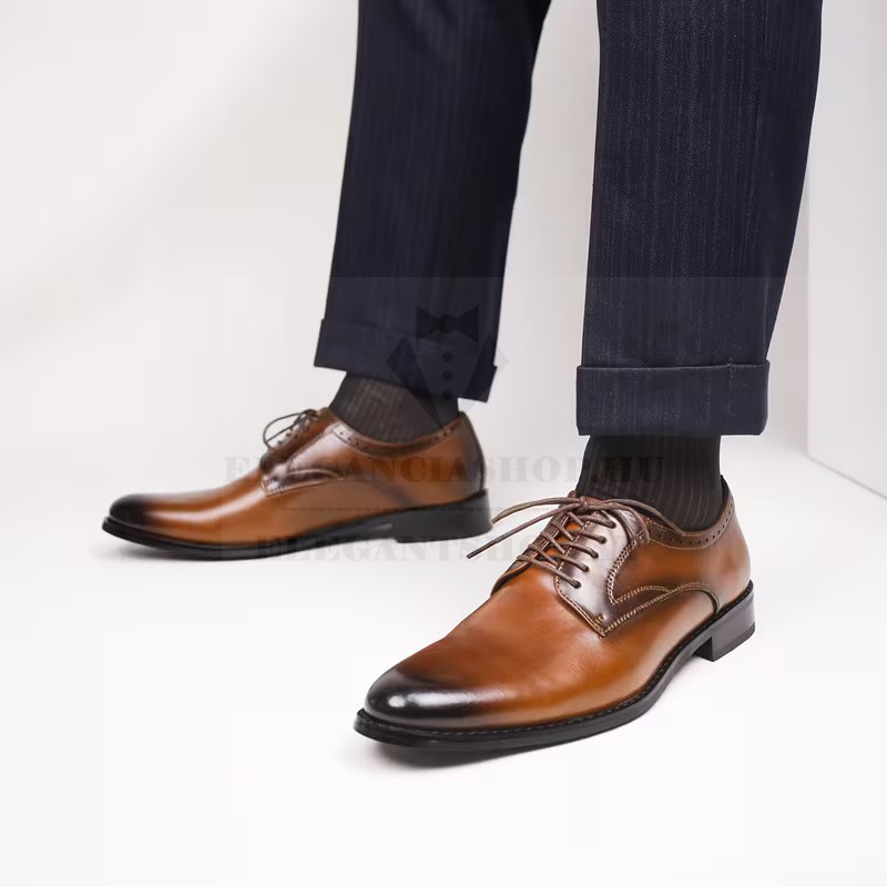                           Marhabőr férfi cipő - Caramell Férfi cipő