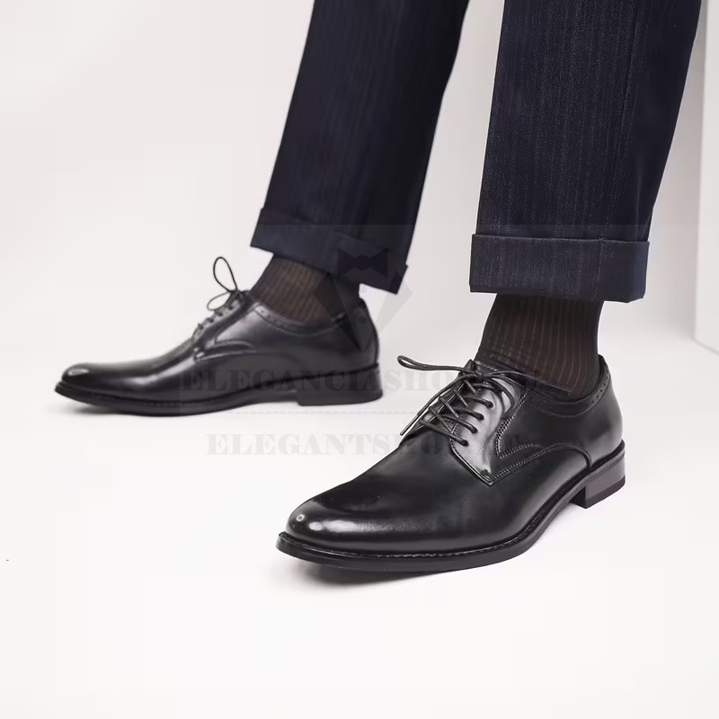                            Marhabőr férfi cipő - Fekete Férfi cipő